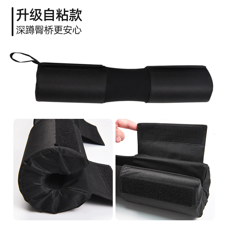 Black self-adhesive nylon shoulder pads