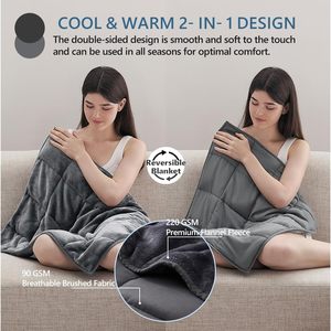 All-Season Adults Portable Travel Weighted Lap Pad Decken kühlung Kleine gewichtete Decken für Angst und Entspannung - Product Image 3