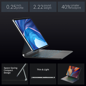 Funda con teclado para Ipad Pro 12,9 2022 11 12 9 6th Funda magnética para Ipad Air 5 4 10th Generation 10,9 5th 4th Gen 2021 Cover - Product Image 2