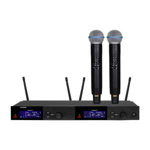 SLXD4D SLXD24 betadual çift kanal kablosuz UHF mikrofon sistemi kızılötesi frekans maç Karaoke kilise Performen - Product Image 1