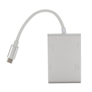 Hk-hht型usb-c至高清VGA DVI 3合1适配器电缆扩展坞集线器适配器 - Product Image 2