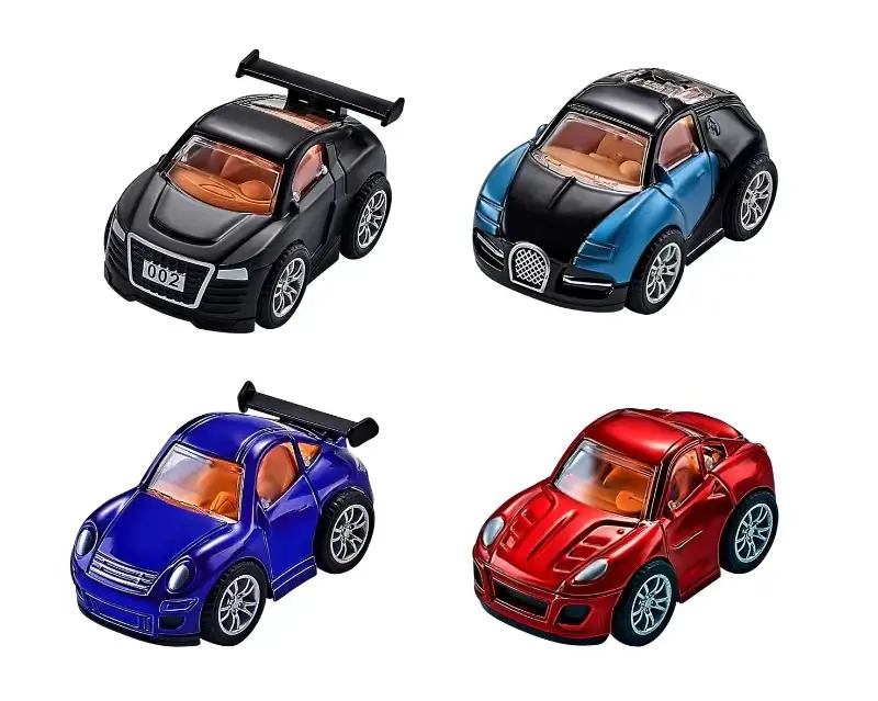 Toptan oyuncak Mini Metal yarış araba karikatür araç satılık küçük oyuncak model araba Mini sevimli karikatür araba araçlar
