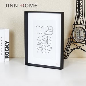 2020 Simple Black Wall Wood Photo <strong>Frame</strong> 4x6 with Mat 5x7 6x8 8x10 11x14 <strong>Frame</strong> Hanging Hardware Included - Product Image 2