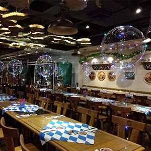LED Bobo Bobo onspasparent LED ışık up balonlar helyum tarzı parti doğum günü dekor için dize işıkları ile kızdırma kabarcık balonlar - Product Image 4
