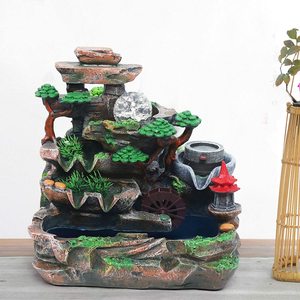 High Quality Automatic Decorative Stone Tabletop <strong>Fountain</strong> Flow Rate Control Polyresin Water Stable Bottom <strong>Fountain</strong> - Product Image 1