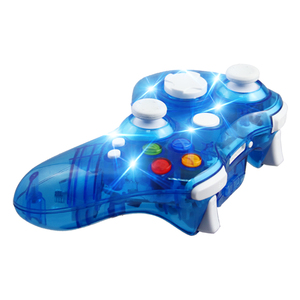 Kristal renk ile LED ışık kablosuz denetleyicisi için 360 uyumlu Win 7/8 Win 10 PC oyun için Xbox360 denetleyici - Product Image 3