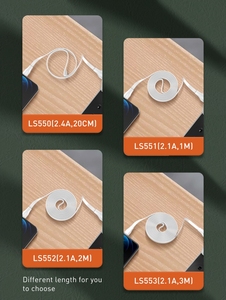 LDNIO LS551 <strong>20Cm</strong> 1M 2M 3M Pvc <strong>Usb</strong> Cable <strong>Usb</strong> Fast Charging Cable for Micro Type C Data Cable for Iphone Android