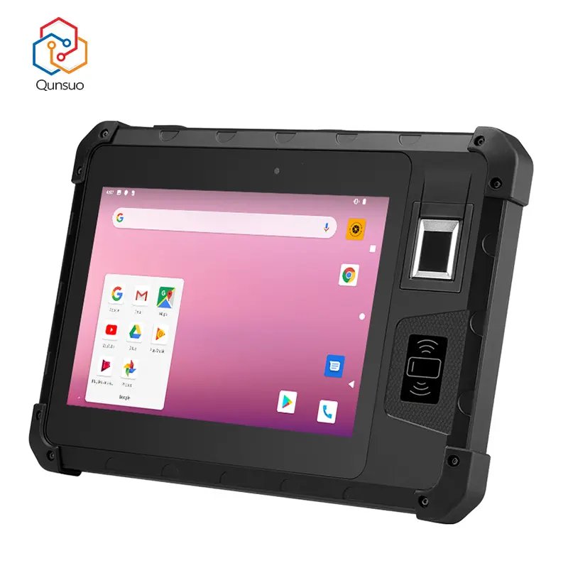 IP65 Waterproof Tablet PC Built-in NFC 4G LTE Android Rugged Tablet with Biometric Fingerprint Scanner for Government elections