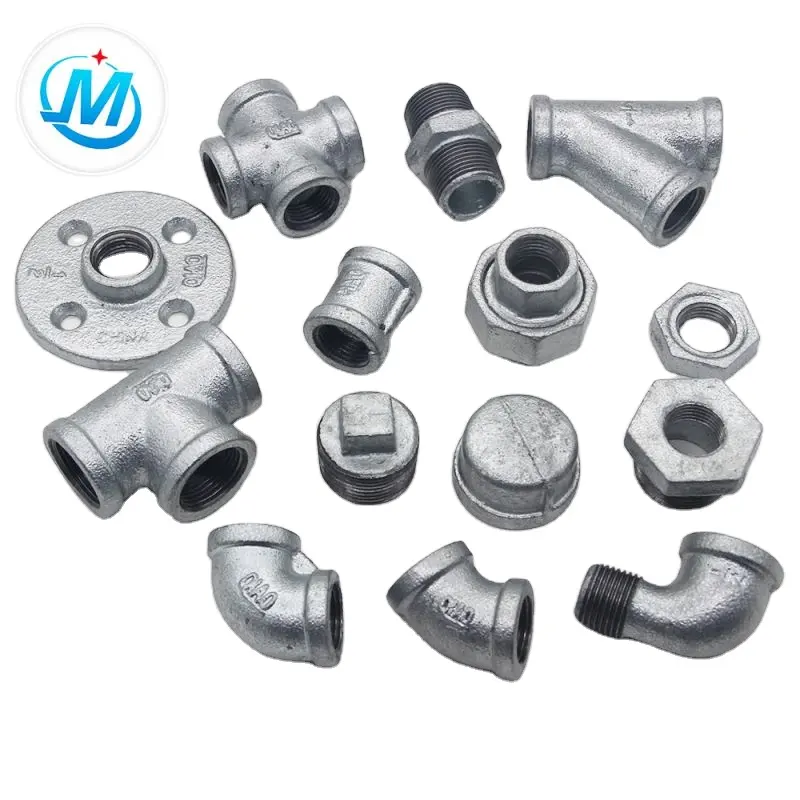 Small MOQ Functional din ansi din standard malleable galvanized iron pipe fittings