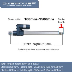 50000N Solar Industrial Linear Actuator 1000mm Heavy Duty <strong>Encoder</strong> <strong>24v</strong> for Solar Tracker - Product Image 3