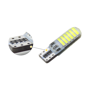 Aydınlatma silikon su geçirmez flaş led stroboskop araba ışık t10 7020 12smd led t10 w5w 194 168 led Canbus Led araba - Product Image 4