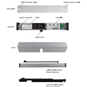 Modern Designed Commercial Automatic Door Operators Home Hospital &amp; Villa Use-Motorized <strong>System</strong> for Door Opening &amp; Closing - Product Image 3