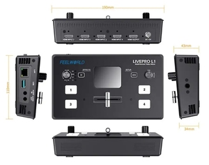 LIVEPRO L1 4 entradas HD producción multicámara USB3.0 mezclador de vídeo multiformato para transmisión en vivo Youtube - Product Image 3