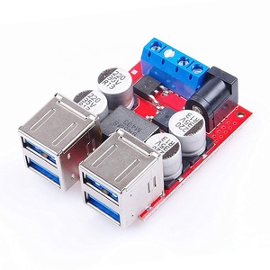 DC-DC Vehicle Charging Board 12V 24V (8-35V) に5V 8A Step Down Buck Power Supply Module 4 Port USB Output Mobile Charger Car - Product Image 2