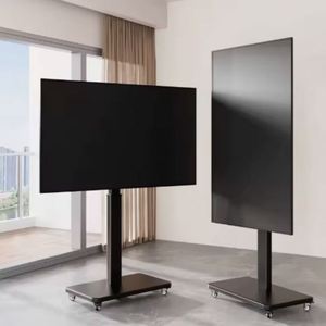 Chuyển động đầy đủ TV núi đứng sàn giỏ hàng xoay di động hiển thị mặt tiền Bảng Led Máy Trạm với bánh xe Hạt Giống-gieo máy - Product Image 2