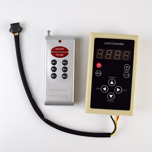6803 Program RF denetleyici dijital rüya sihirli renk kovalayan şerit ışıkları DC12V ile 133 Led şerit programlama denetleyicisi