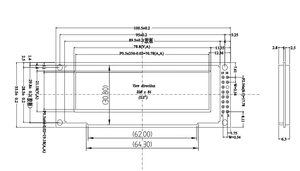 Echtes OLED-Display 3,12 "256*64 25664 Punkte Grafik-LCD-Modul Anzeige bildschirm LCM-Bildschirm SSD1322 Controller Support SPI - Product Image 6