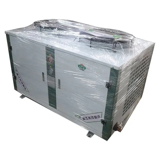 Baixo preço da marca novo industrial tipo aberto semi hermética da refrigeração rolo ar resfriado unidade condensadora