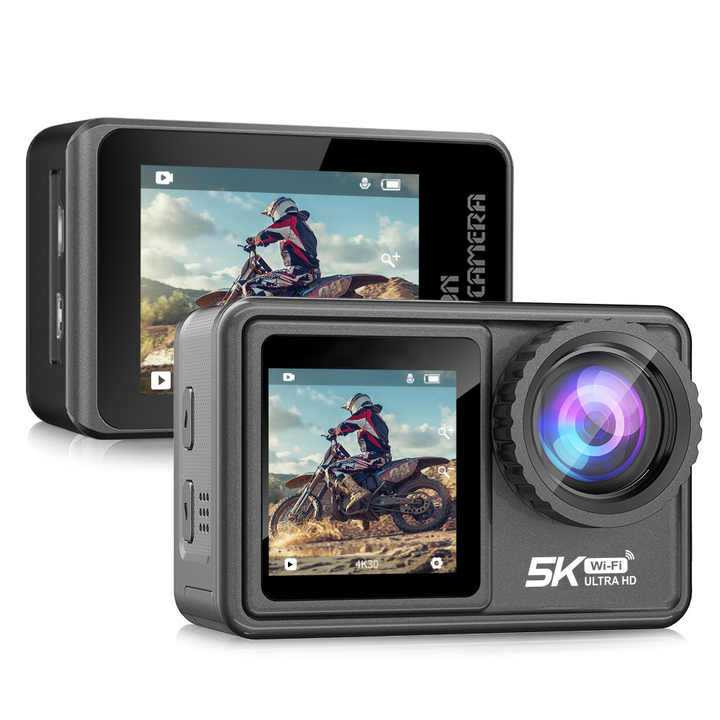 2024 5K New Arrival 5K 30fps 48mp 1350mAh EIS Sony386 HD IPS Touch Screen Sports Action Camera 5K S81Tr Action Camera