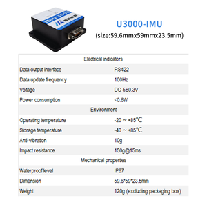 Prezzo competitivo Mems basato Imu ad alte prestazioni 6 assi Imu giroaccelerometro sensore - Product Image 3
