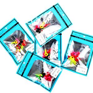 フィッシングジグヘッドフック3.5g/5g/7g/10g/14g混合色フィッシュヘッドフックシャープ釣り用フック