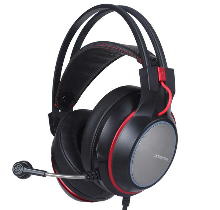 Headset Gaming, headphone Gaming dengan Mic penghilang kebisingan, Stereo atas telinga, headphone berkabel untuk PS4/ N7 / PC