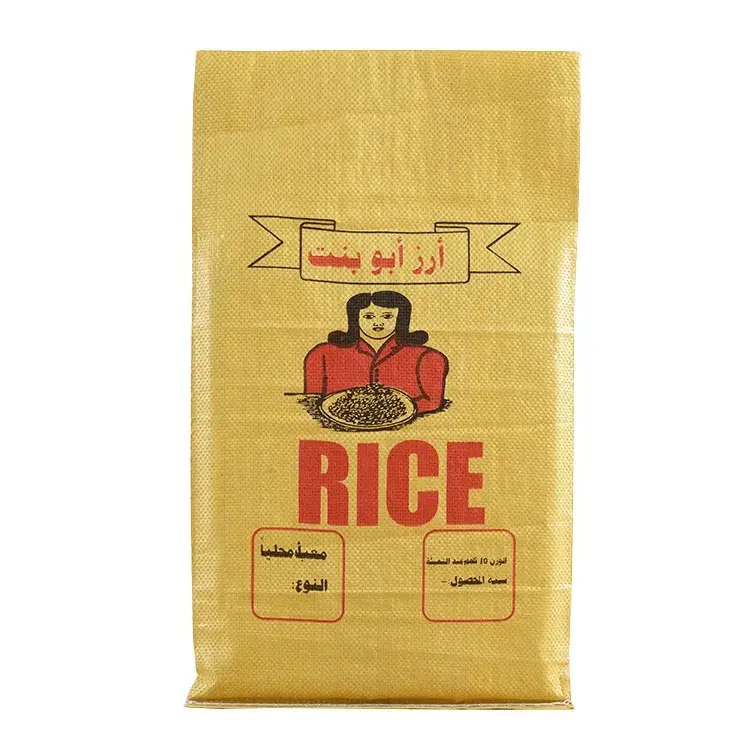 도매 공장 사용자 정의 적층 쌀 가방 25 키로그램 50 키로그램 포장 가방 폴리 PP 짠 자루 포장 밀가루