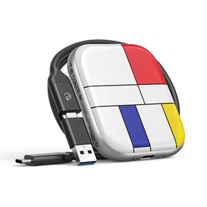 Yeni mobil sabit Disk ORICO-H5 2.5 inç Mondrian-Inspired taşınabilir tip-c harici SSD, bellek: 128GB harici sabit Disk - Product Image 1