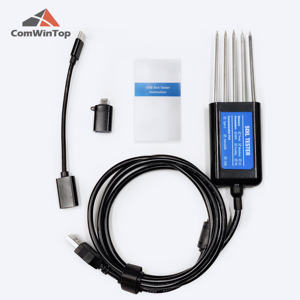 Profession eller 8-in-1-Bodentester Temperatur Feuchtigkeit EC PH NPK Bodens ensor Tragbarer USB Typ C für die Landwirtschaft - Product Image 3