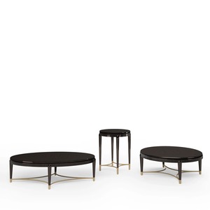Direct Factory Living Room Furniture Set Round Madeira e Mármore Aninhamento <span class=keywords><strong>End</strong></span> Mesas com pernas de metal para café e mesas laterais