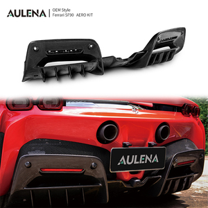 OEM phong cách khô Carbon ngine khoang phía sau Spoiler phía sau khuếch tán bên váy phía trước cánh hoa Splitter body Kit cho Ferrari sf90 - Product Image 6