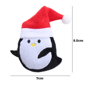 Hierba gatera interactiva ecológica Nip Tema navideño Felpa Papá Noel Pingüino Gnaw Masticar Juguetes para mascotas con menta - Product Image 3