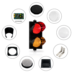 NOEL 300mm yüksek parlaklık tam top LED trafik işareti RYG ışık IP67 su geçirmez AC220V yol kullanımı için - Product Image 4