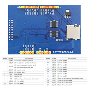 2,8 Zoll LCD-Touchscreen Monitor 320 * 240 RGB 65 K Farb-LCD-Display-Modul für Arduino
