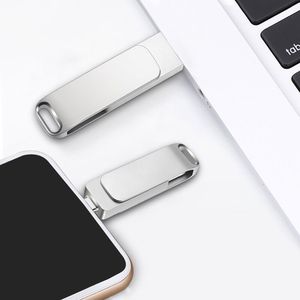 แฟลชไดรฟ์ USB แบบ2 in 1 OTG Type C ความเร็วสูง USB2.0 USB3.1 16GB 32GB 64GB 128GB 256GB 512GB - Product Image 3