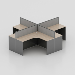 Mesa de Trabajo personalizada para ordenador, escritorio de oficina con cajones, estilo moderno de alta gama, para 4/6/8/10 personas, nuevo diseño - Product Image 6