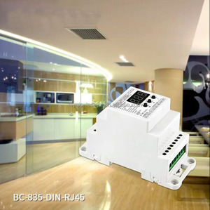 BC-835-DIN 5CH 25A定電圧PWMデコーダDIN RAIL LEDコントローラ5ch DMXデコーダRGB CCT LEDストリップライトコントローラ用 - Product Image 6