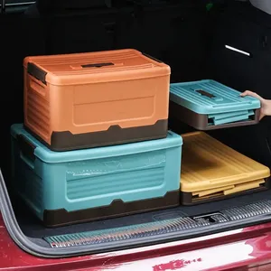 Kapasiteli depolama kapaklı kutu büyük araba Boot ajanda gövde ajanda katlanabilir saklama kutusu gövde ev çeşitli eşyalar organizatör kutusu - Product Image 4