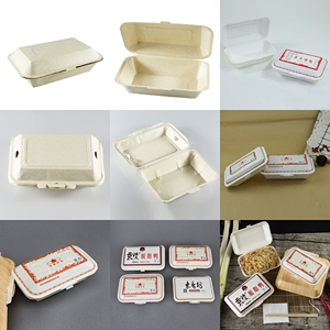 环保带走纸食品容器涂布纸，哑光层压压花和上光印刷处理