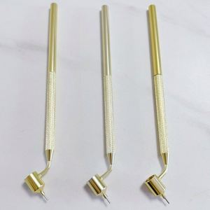 Fine Line Painting Pen, 0.5 Mm Gold Brass Construction Slanting <strong>Tip</strong> Fluid Writer Pen Perfect for Rock Chips and Scratch Repair - Product Image 3