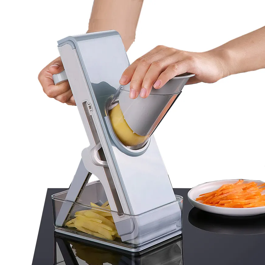 Utensilios de cocina de alta calidad, cortador de rallador Manual fácil de limpiar, rebanador de verduras multifuncional portátil