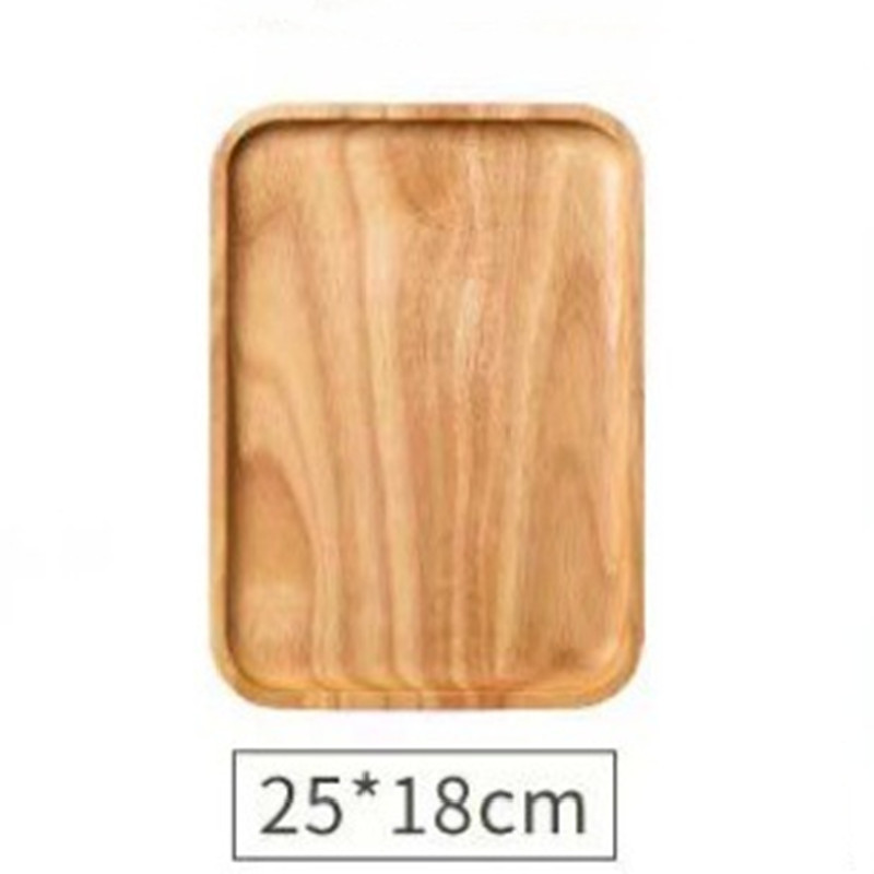 Natural wood color with polished finish, 25*18*2cm