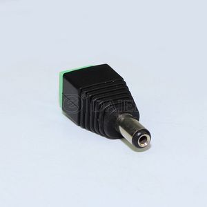 DCジャック5521 5.5X 2.1MMプラグコネクタ男性DC 2.1MMプラグBNC CCTVプラグ2Way付きグリーンカラー端子10Aオーディオ用 - Product Image 4