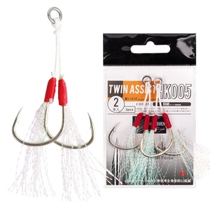 Free Samples 2pcs/set Assist <strong>Hooks</strong> Deep Sea Fishing <strong>Hooks</strong> for Saltwater - Product Image 6