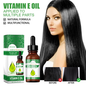 EELHOEオーガニックナチュラルエッセンシャルヘアオイルスムージングスカルプは、爪の唇のためのビタミンEオイルの修復に栄養を与えます
