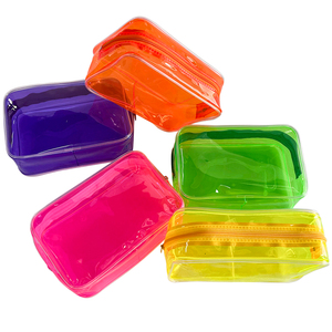 Customized Large Capacity Clear PVC <strong>Makeup</strong> Organizer <strong>Cheap</strong> Travel Cosmetic <strong>Case</strong> with Zipper &amp; Colored Custom Logo - Product Image 3