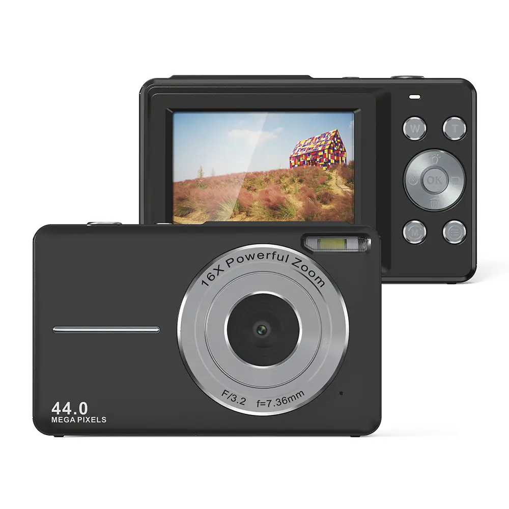 저렴한 가격 1080P 44MP 16X 디지털 줌 사진 카메라 2.4 인치 어린이를위한 디지털 카메라