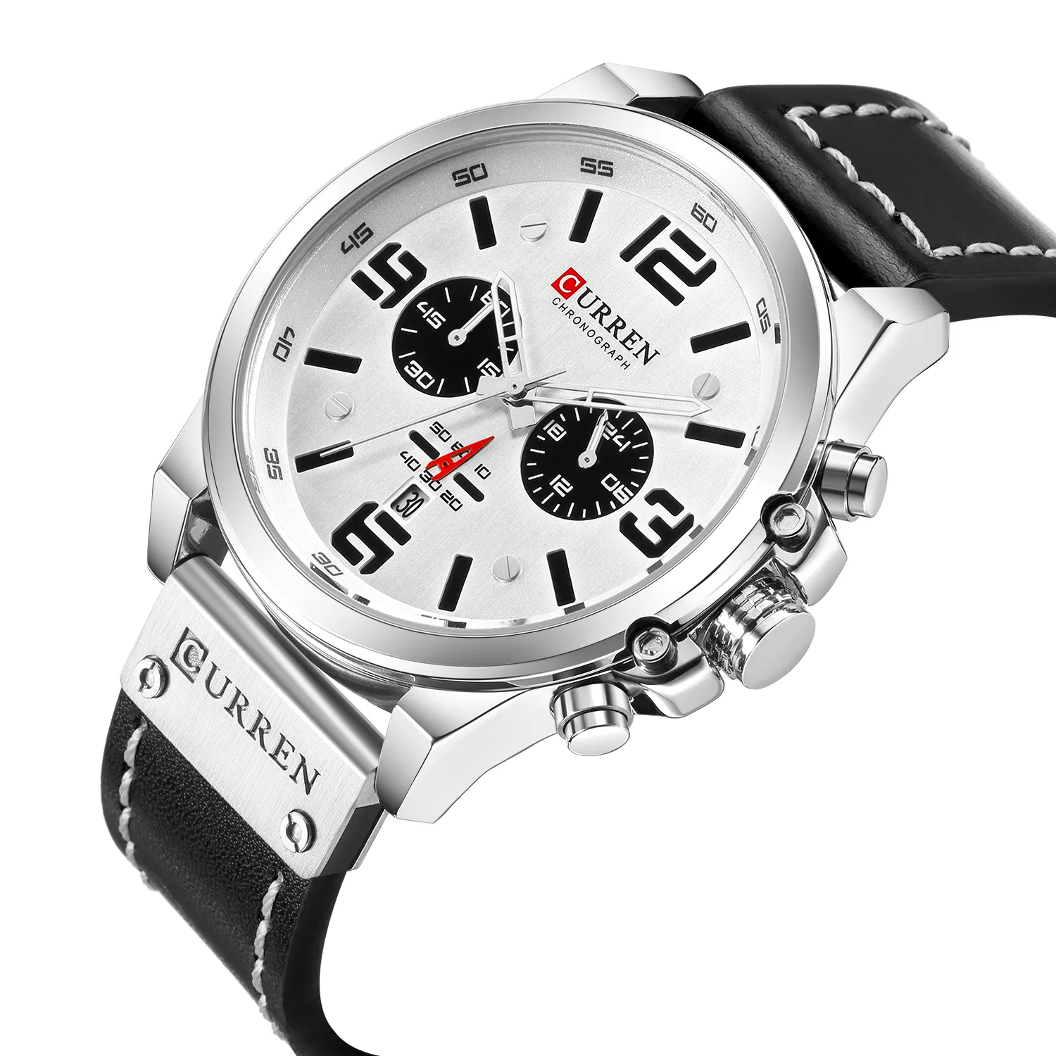 Curren 8314 ขายร้อนรุ่นสบายๆนาฬิกาควอทซ์โครโนกราฟนาฬิกาข้อมือผู้ชายแฟชั่นกีฬานาฬิกาสายหนังนาฬิกา
