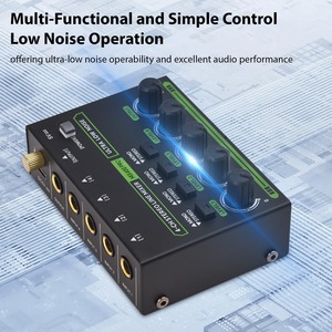 Mini mezclador de audio de 4 canales Conmutación mono estéreo Entrada TRS/TS de 6,35mm Tipo-C DC 5V Procesador de audio Mezclador de ruido ultrabajo - Product Image 6