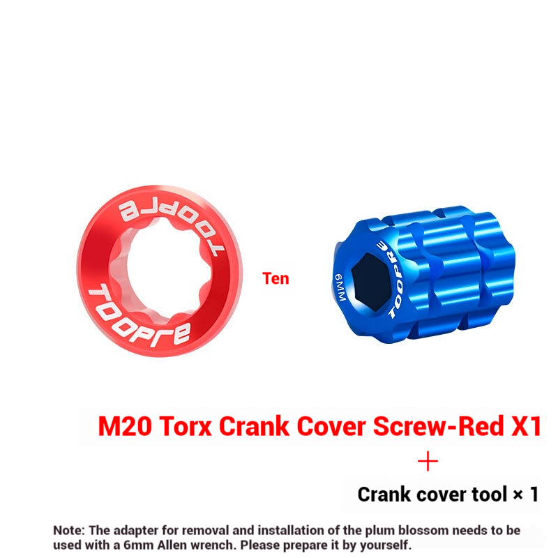 Herramienta de cubierta de manivela rojo + azul
